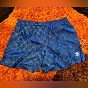 Umbro, Royal Blue, Checkerboard, Classic, Soccer Shorts